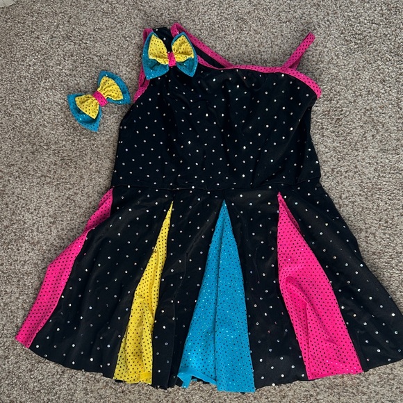 A Wish Come True Other - Kids Polka Dot Dance Costume with Bows